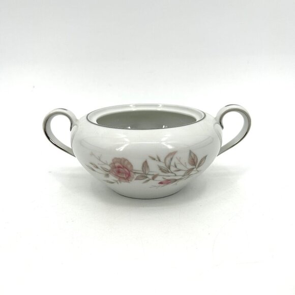 FARBERWARE Vintage 1992 Fine China Floral Southampton Sugar Dish Succulent Pot - Picture 1 of 8